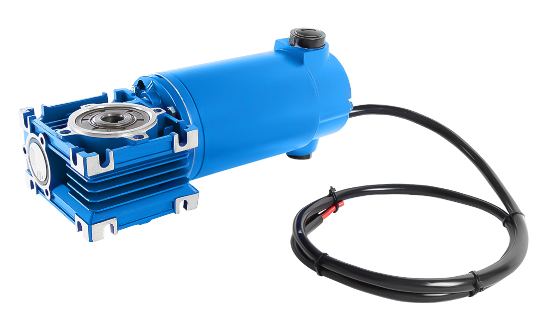 CMRV030 DC100-2, 12V, 0.14 kW, 150 rpm, IP40 Worm Gearbox Motor